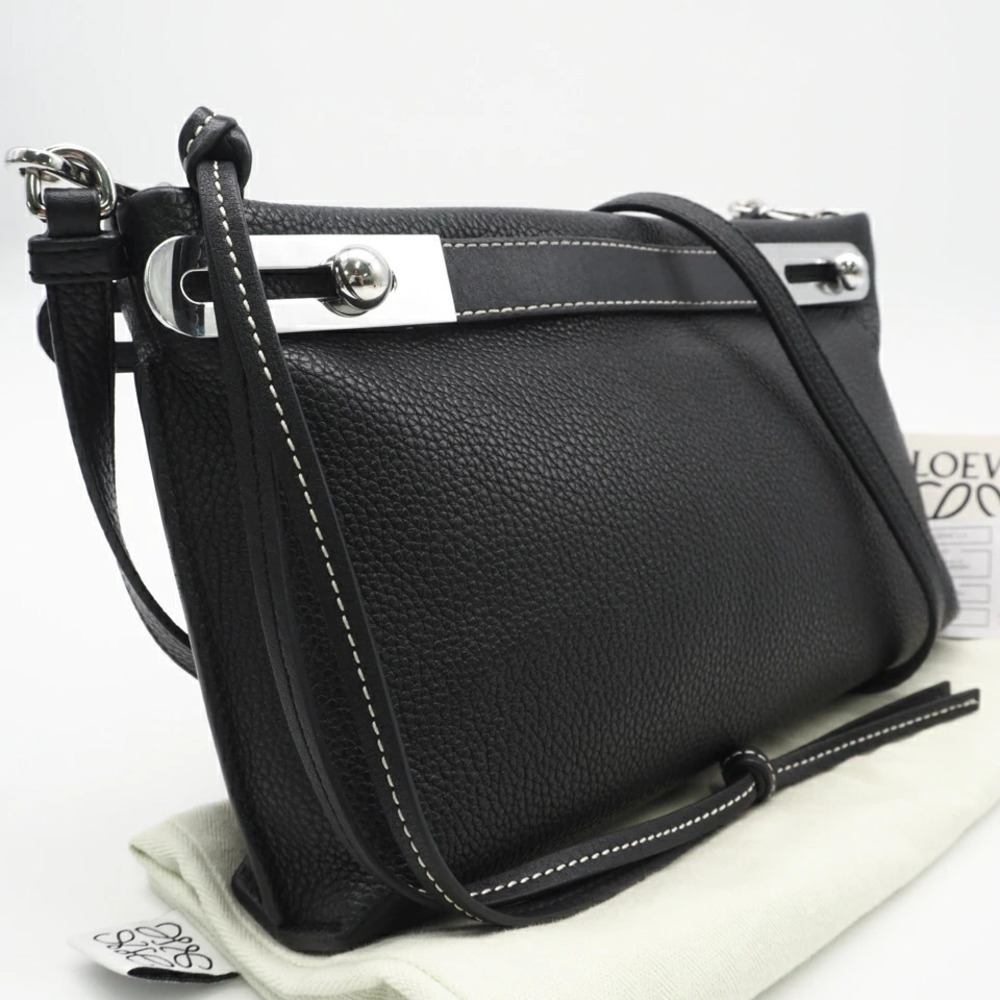 Loewe Missy Calf Leather 2Way Shoulder Bag Black